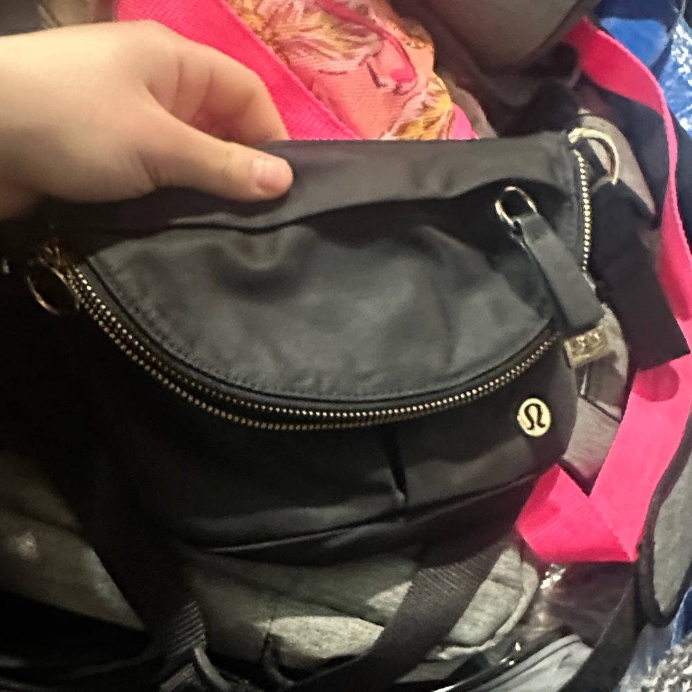 lululemon athletica Classic Black Crossbody Bag